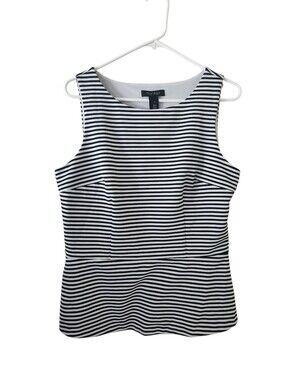 White House Black Market Striped Sleeveless Top